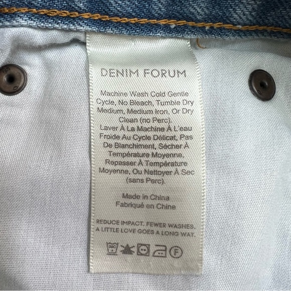 Aritzia Denim Forum The Ex-Boyfriend Jean Distressed 100% Organic Cotton Size 27 - Picture 6 of 7